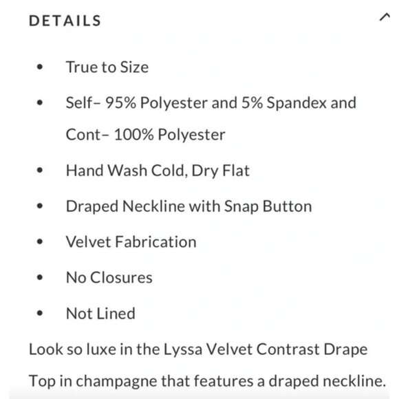 Vici Collection Lyssa Velvet Contrast Drape Top Blush Pink Size XS - Picture 4 of 10